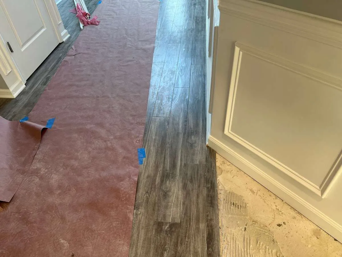 Completed marble shower restoration in South Monrovia Island